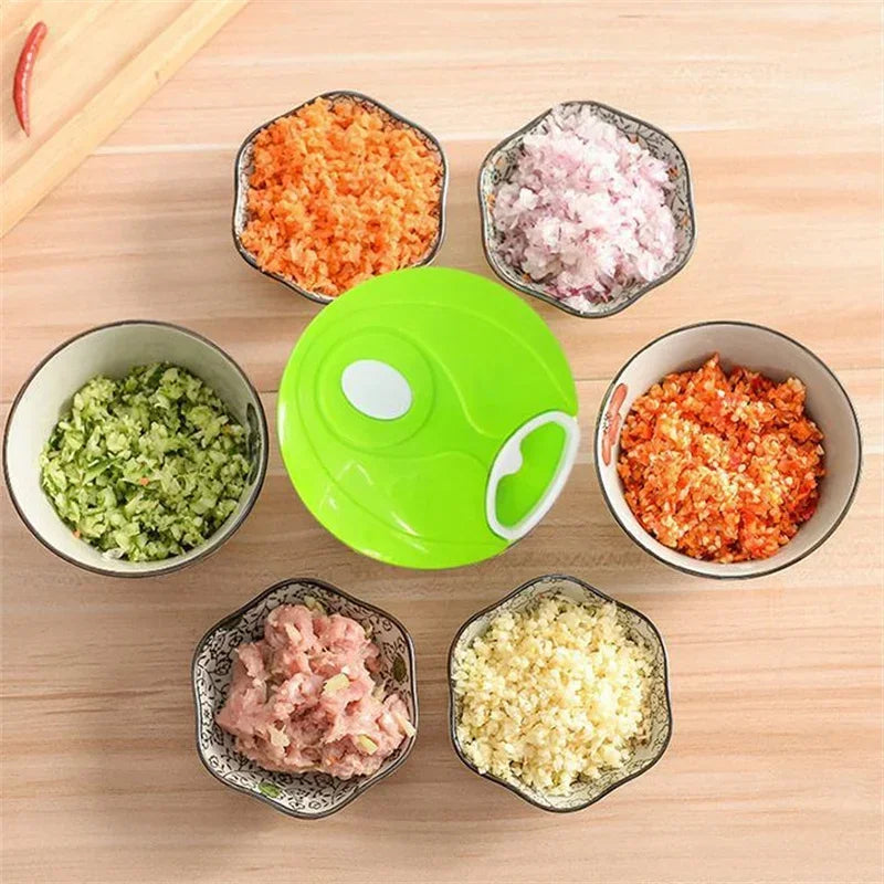 Manual Speedy Chopper – Hand-Pull Vegetable & Meat Cutter
