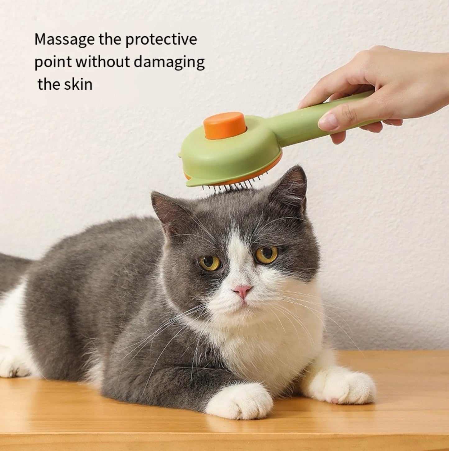 Self-Cleaning Pet Brush – Slicker Grooming Comb for Cats & Dogs