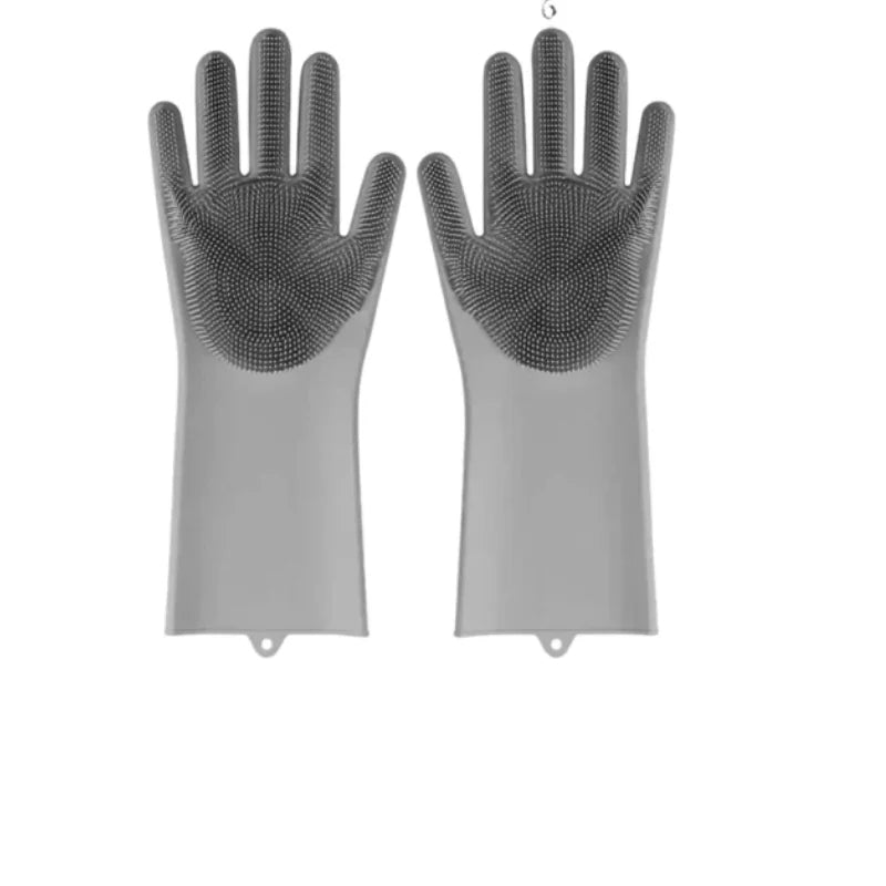 Multipurpose Silicone Cleaning Gloves – Dishwashing, Car Wash & Home Cleaning