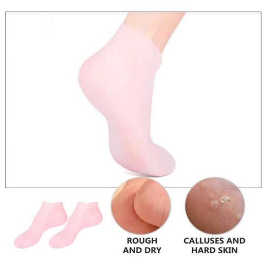 Silicone Gel Moisturizing Socks – Anti-Crack Foot Protector & Pedicure