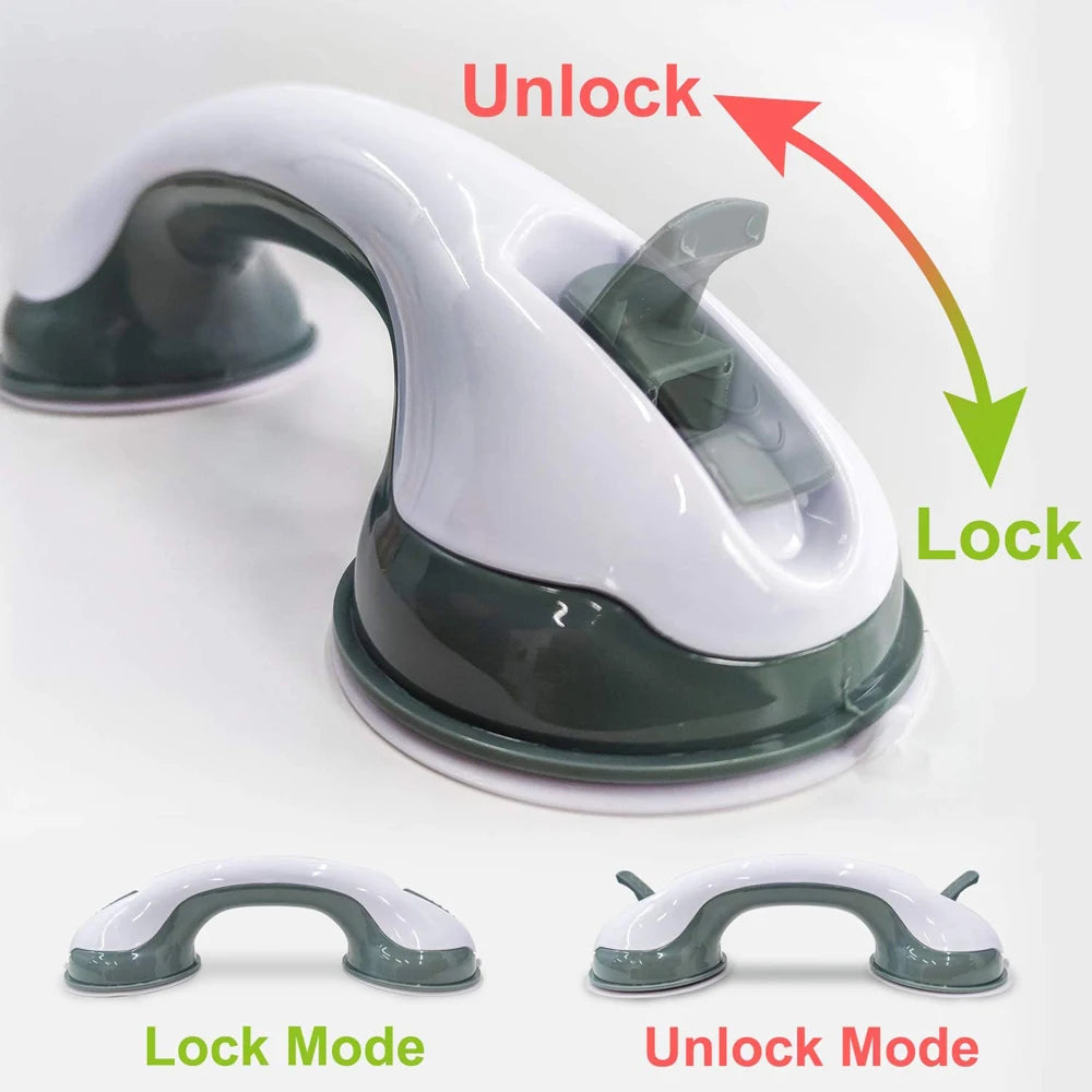 Bathroom Safety Support Handle – Anti-Slip Suction Grip for Shower & Bathtub