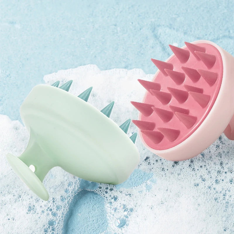 Mini Silicone Scalp Brush – Portable Head Massager & Soft Shampoo Comb
