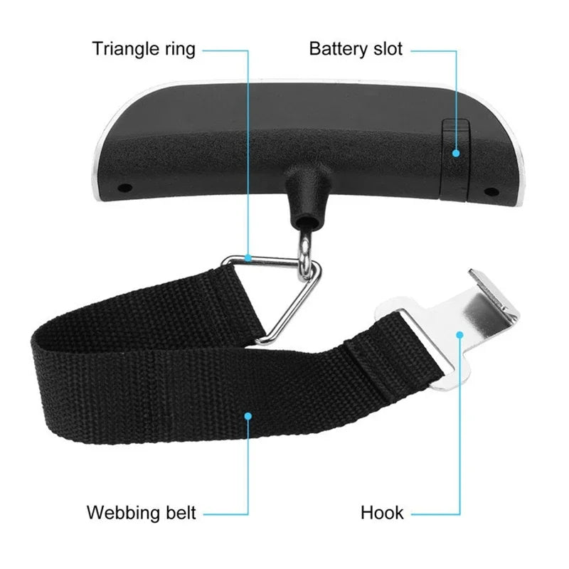Portable Digital Luggage Scale – Electronic Baggage Weighing Tool