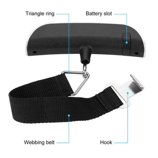 Portable Digital Luggage Scale – Electronic Baggage Weighing Tool