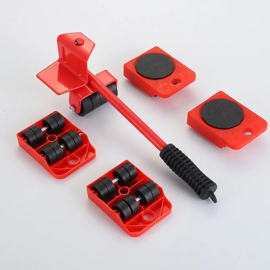 5-in-1 Heavy Duty Furniture Moving Tool Set – Easy Lifting & Transport Roller Kit