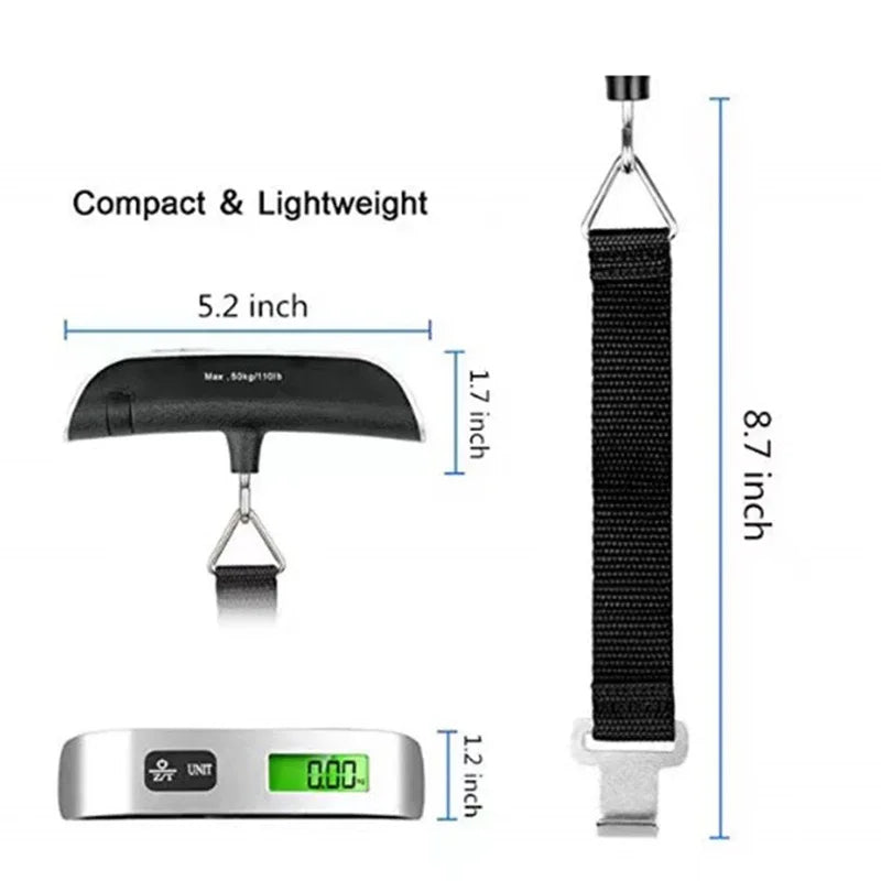 Portable Digital Luggage Scale – Electronic Baggage Weighing Tool