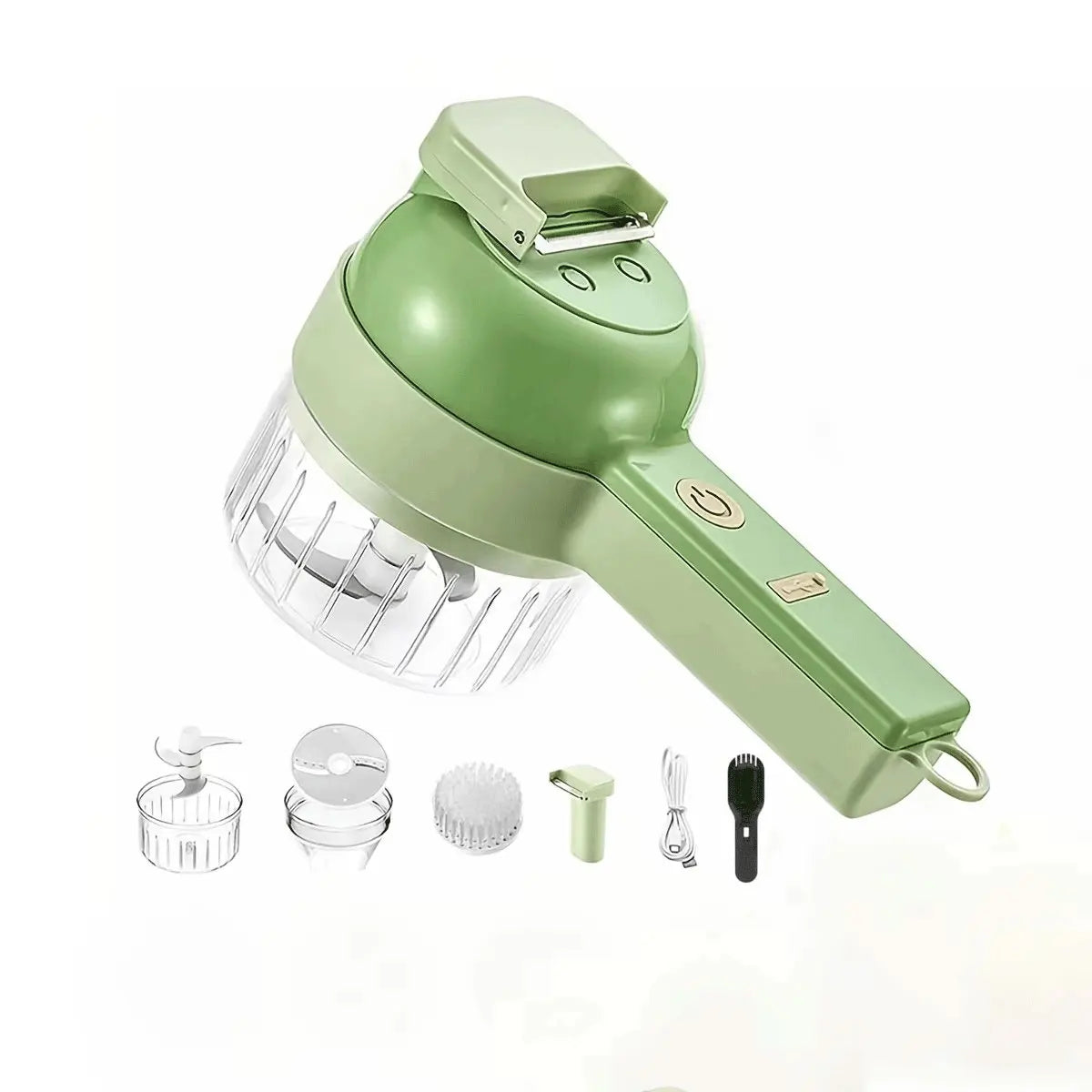 5-in-1 Rechargeable Handheld Chopper – Multifunctional Electric Cutter for Veg & Fruits